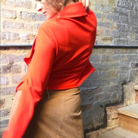 NWT Gianni Bini Boss Red Blazer with Gold Accents - Picture 2 of 12